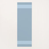 Elegante Swans & Monogram auf Light Blue Yogamatte (Rückseite)