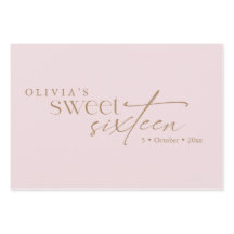Elegante Sweet 16 Rosé-farbenes Geburtstags-