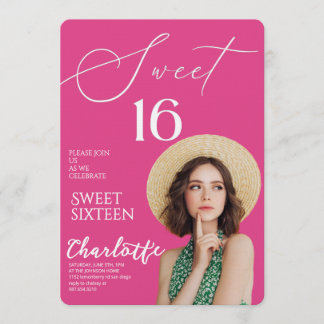 Elegante Sweet 16 Save-the-Date Geburtstag Einladung