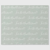 Elegante Sweet Baby Sage Green New Arrival Geschenkpapier (Flach)