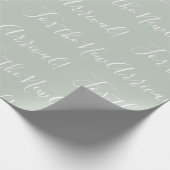 Elegante Sweet Baby Sage Green New Arrival Geschenkpapier (Ecke)