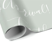 Elegante Sweet Baby Sage Green New Arrival Geschenkpapier (Rolleneckpunkt)
