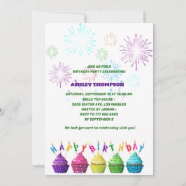 elegante Sweet Cakes Geburtstagsparty Einladung