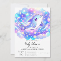 Elegante Sweet Dolphin Baby Dusche