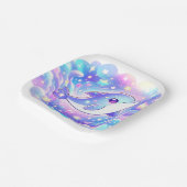 Elegante Sweet Dolphin Baby Dusche Pappteller (Gewinkelt)