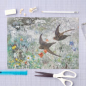 Elegante Swifts Frühlingsflug Entdeckungsreise Seidenpapier (Handwerk)