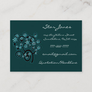 Elegante Swirl Business Card - Individuell angepas Visitenkarte