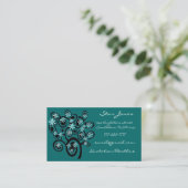 Elegante Swirl Business Card - Kust.. - Individuel Visitenkarte (Stehend Vorderseite)