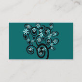 Elegante Swirl Business Card - Kust.. - Individuel Visitenkarte (Rückseite)