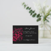 Elegante Swirl Business Card - Lila Visitenkarte (Stehend Vorderseite)
