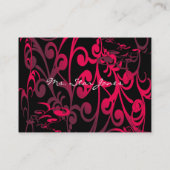 Elegante Swirl Business Card - Lila Visitenkarte (Rückseite)