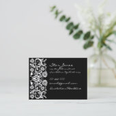 Elegante Swirl Business Card Visitenkarte (Stehend Vorderseite)