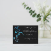 Elegante Swirl Business Card - - Visitenkarte (Stehend Vorderseite)