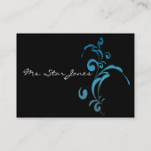 Elegante Swirl Business Card - - Visitenkarte (Rückseite)