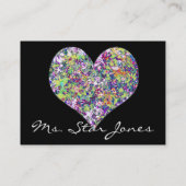 Elegante Swirl Business Card - Visitenkarte (Rückseite)