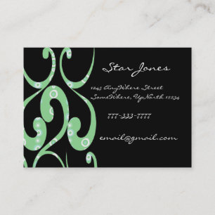 Elegante Swirl Rtro Business Card - Visitenkarte