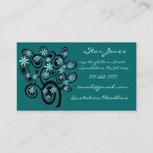 Elegante Swirl Visitenkarte - Kund... - Personalis