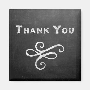 Elegante Tafel danken Ihnen Geschenk-Magnet Magnet