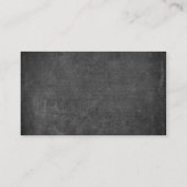 Elegante Tafel-Visitenkarten Visitenkarte (Rückseite)