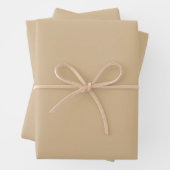 Elegante Tan Wrapping Paper Sheets Geschenkpapier Set (Beispiel)