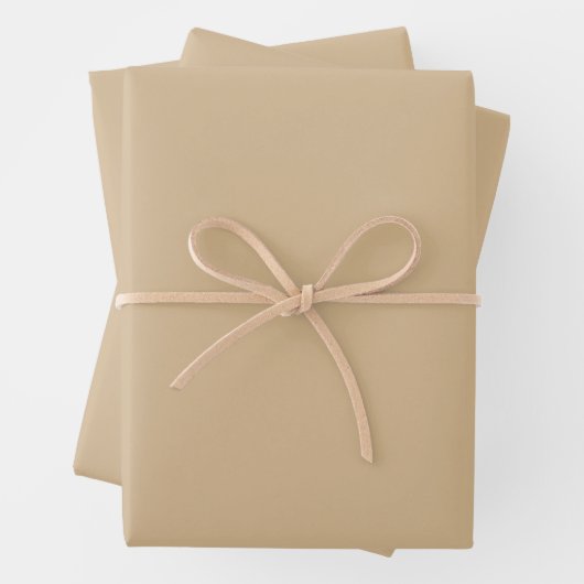 Elegante Tan Wrapping Paper Sheets Geschenkpapier Set (Beispiel)