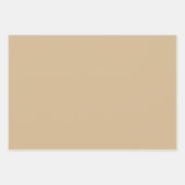 Elegante Tan Wrapping Paper Sheets Geschenkpapier Set (Vorderseite)