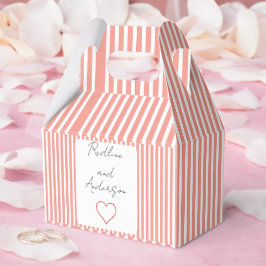Elegante Tangerine-Hochzeit Geschenkschachtel