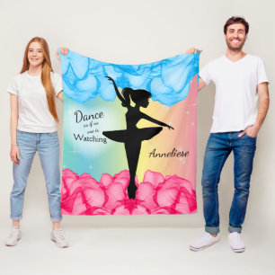 Elegante Tanzen-Ballerina Fleecedecke