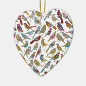 Elegante Tanzen-Chicvögel Keramikornament (Links)