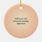 Elegante Tänzer: Rotes Seidenkleid (Personalisiert Keramik Ornament (Hinten)