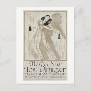 Elegante Tänzer, Werbung, Vintage Postkarte