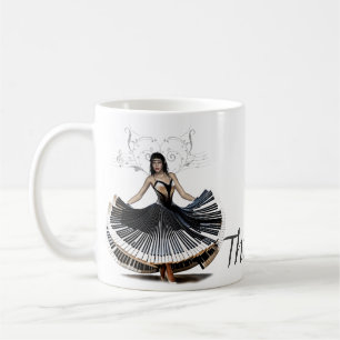 Elegante Tänzerin Kaffeetasse
