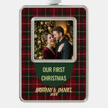 Elegante Tartan-Karo-Weihnachtsfeier