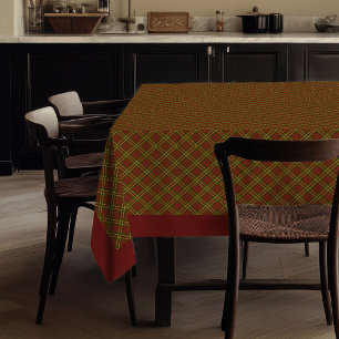 Elegante Tartan-Tischdecke im schachbrettartigen S Tischdecke