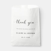 Elegante Taschen aus schwarz-weißer Gastgeschenk H Geschenktütchen (Vorderseite)