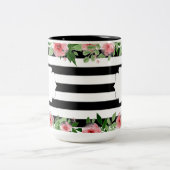 Elegante Tasse aus Weiß und Schwarz (Mittel)