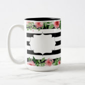 Elegante Tasse aus Weiß und Schwarz (Links)