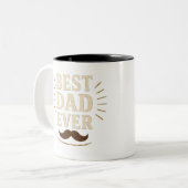 Elegante Tasse "Best Vater Ever" - Vatertagsgesche (Vorderseite Links)