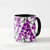 Elegante Tasse der Lila Orchideeninfusion (VorderseiteRechts)