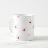 Elegante Tasse des Blumenkaffees (Vorderseite Links)