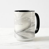 Elegante Tasse des Cremes (VorderseiteRechts)