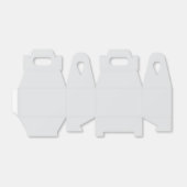 Elegante Tauben-Grau-Dankeschön-Schachtel Geschenkschachtel (Ungefaltet)