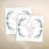 Elegante Tauben- und Olivenöl-Blätter Hochzeit Sic