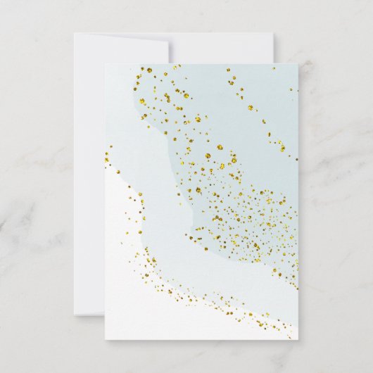 Elegante Taufe Danke, Baby Einladung (Rückseite)