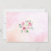 Elegante Taufe Kulturelle Veranstaltung benutzerde Einladung (Rückseite)