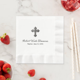 Elegante Taufe Personalisiert Serviette