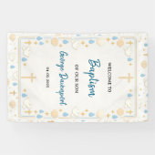 Elegante Taufe | Religiöse Kindertaufefeier Banner (Horizontal)