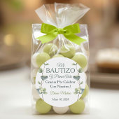 Elegante Taufe und Grüne Blätter zum ersten Geburt Runder Aufkleber