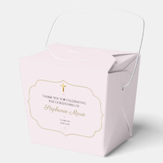 Elegante Taufgeschenkbox für Baby Mädchen - Taufe Geschenkschachtel