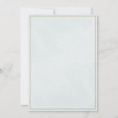 Elegante Taufkarte für Kinder Einladung (Rückseite)